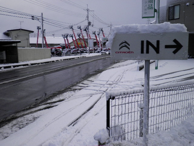 朝から雪かき、大変でした・・・。